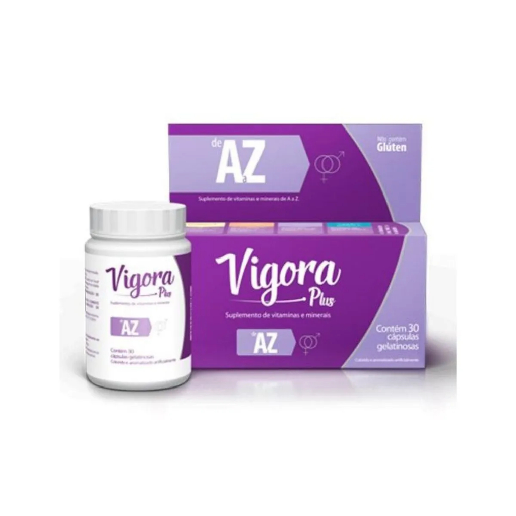 Suplemento Alimentar Vigora Plus AZ com 60 cápsulas | Shopee Brasil