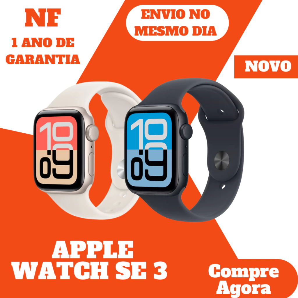 Apple Watch SE 3 - 40mm - 44mm / Original • Lacrado • Envio Imediato • Nota Fiscal