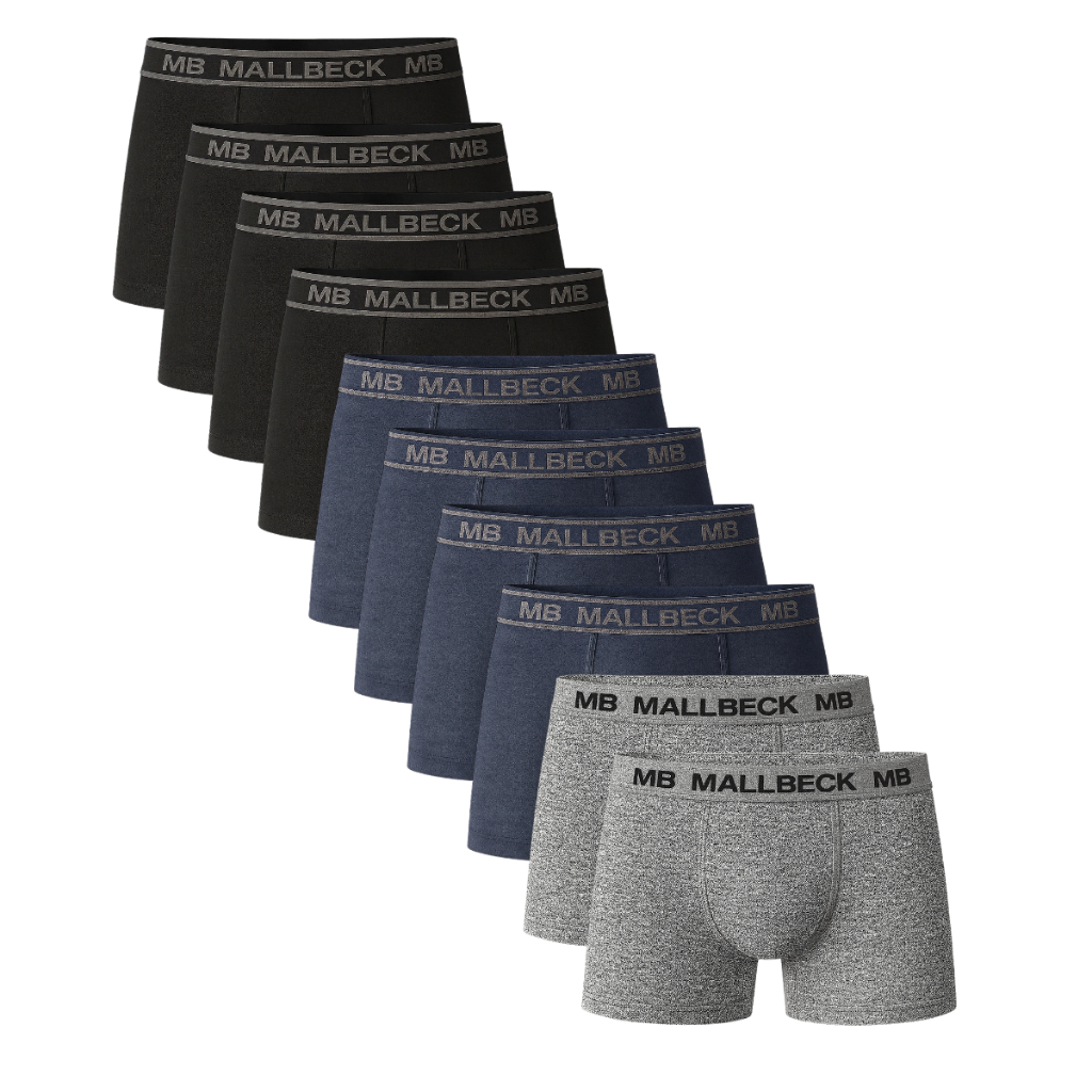 Kit 10 Cuecas Boxer de ALGODÃO Masculina Box Adulto Cueca Cotton PREMIUM