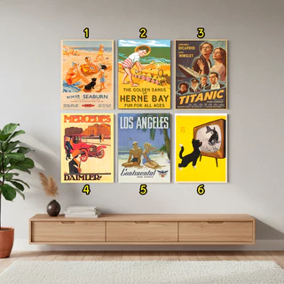 Placas Decorativas Vintage Retro | Decoração Parede Sala Quarto Escritório Estilo Retrô