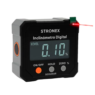 Inclinômetro Digital Laser Duplo Magnético Nível Buscador De Angulo Medidor Fixação Magnética De Inclinação Digital