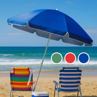 Guarda-Sol Gigante 240cm Praia Piscina UV Articulável Proteção Solar Verão