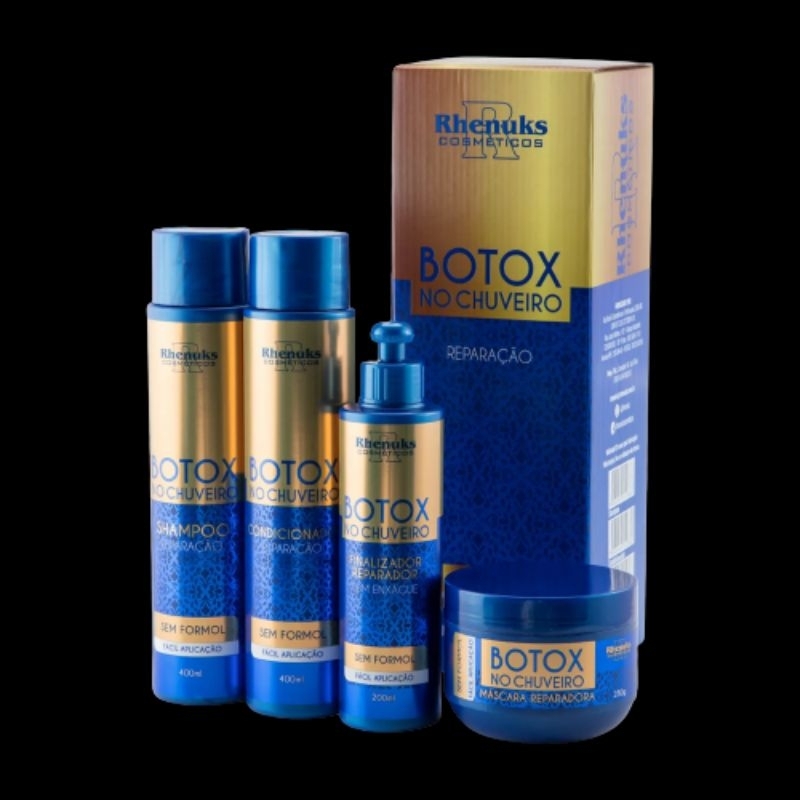 KIT CAPILAR BOTOX NO CHUVEIRO 4 ITENS - | Shopee Brasil