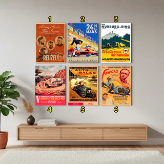 Placas decorativas Vintage Retro | Decoração Parede Sala Quarto Escritório Estilo Retrô