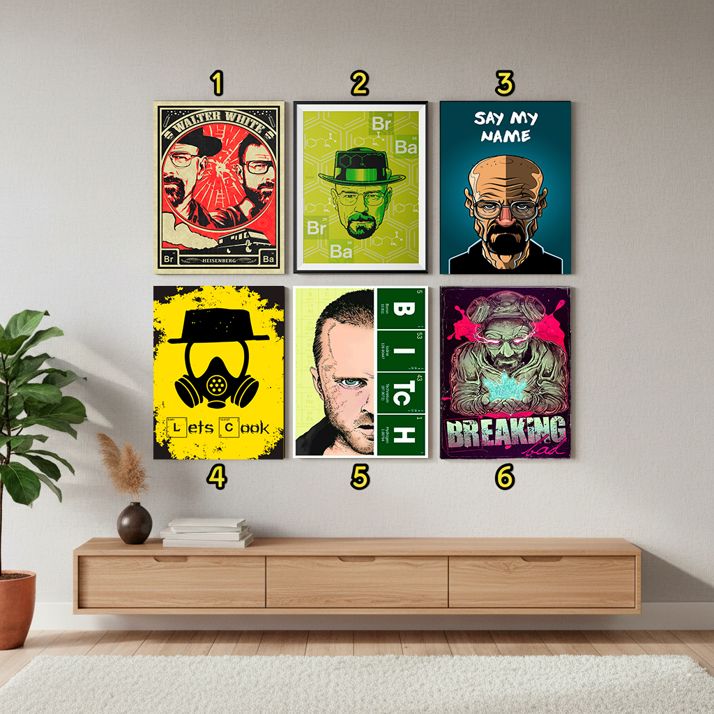 Placas Decorativas Breaking Bad - Toque de Personalidade na Sua Casa