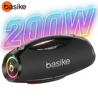Basike 200W Caixa de Som Bluetooth Portátil GRANDE Subwoofers IPX6 TWS - SD AUX Boombox Ba-RAD304 em Oferta na Shopee