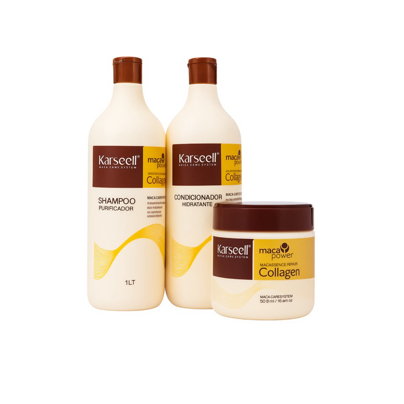 Kit Profissional Karseell | Maca Power Collagen | Shampoo 1L +