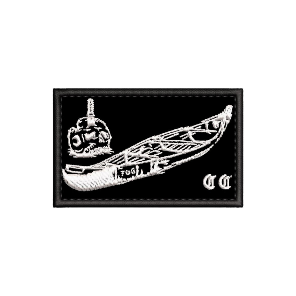 Patch Emblema FOG Forward Canoa GG Bordado c/ Fecho de Contato