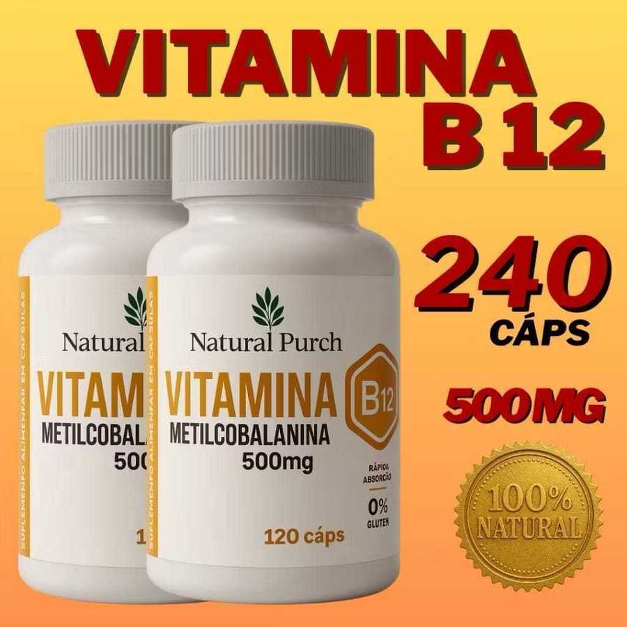Vitamina B12 metilcobalamina concentrado 120 cápsulas 500mg