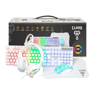 COMBO GAMER-TECLADO / MOUSE / HEADSET/ MOUSEPAD  - CLANM em Oferta na Shopee