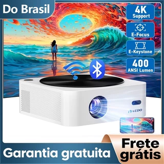 Projetor 4K 1080P Nativo Support HDR10 5G Home Theater Projetor de Imagem na Parede Portatil