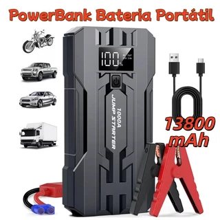 13800mAh Carregador Bateria Portátil Auxiliar Partida Imediato Carro 12V