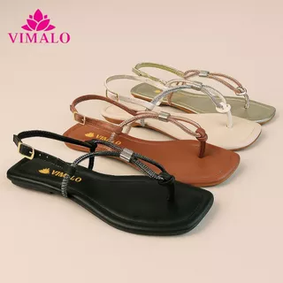 Sandália Rasteira Feminina Bico Quadrado VLRAST03 - Fecho ajustável em Oferta na Shopee
