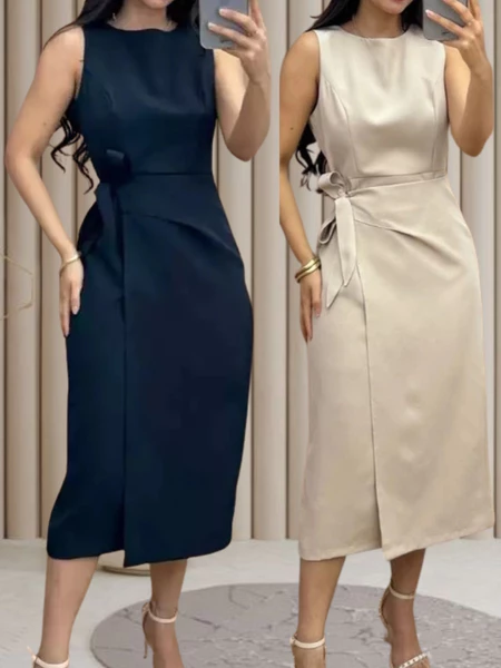 Vestido alfaiataria midi 