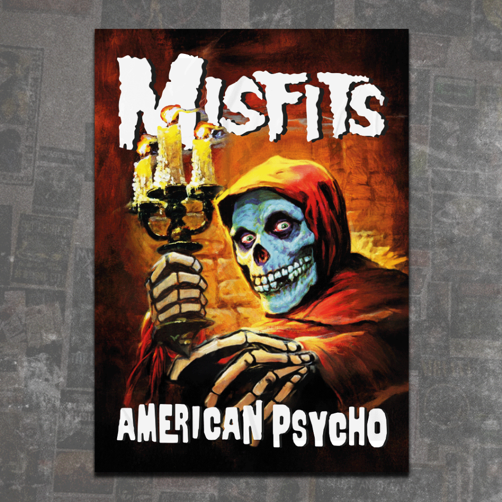 Poster Misfits American Psycho Punk Rock Tamanho A3+ | Shopee Brasil