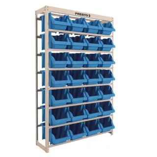 Estante Gaveteiro Nº7 Azul 28und - Presto em Oferta na Shopee