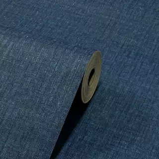 Papel de Parede Azul Marinho Jeans Linho Grosso Alta Qualidade Padrão Luxo Premium