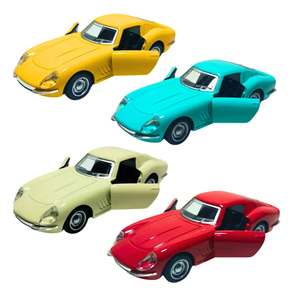 Carrinho De Ferro Miniatura Ferrari 275 GTB Abre Porta Metal