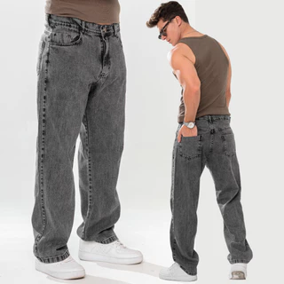Calça Balão Baggy Jeans Grafite Marmorizada Streetwear Larga Skatista 36 ao 48