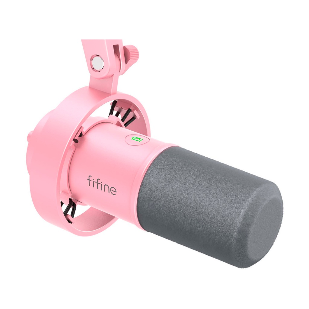 Microfone Gamer USB/XLR Fifine Ampligame K688 Rosa