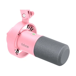 Microfone Gamer USB/XLR Fifine Ampligame K688 Rosa