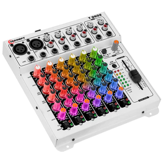Mesa De Som Taramps T 0602 Multicolor 6 Canais RCA E P10 Led RGB T0602