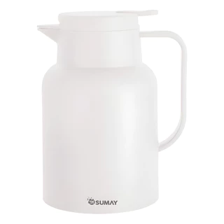 Garrafa Térmica Sumay 1l Branca Com Ampola Vidro Veneza em Oferta na Shopee