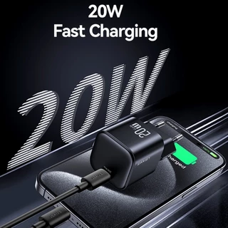 KIT Carregador Turbo Rápido Fast Charger 20W GaN Cabo Tipo-C para Tipo-C