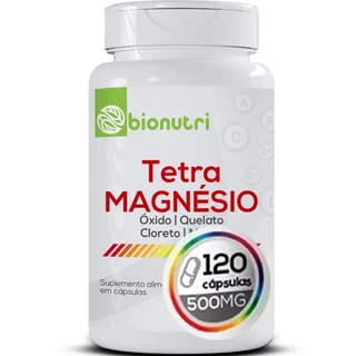 TETRA MAGNÉSIO 120 CÁPSULAS ORIGINAL BIONUTRI
