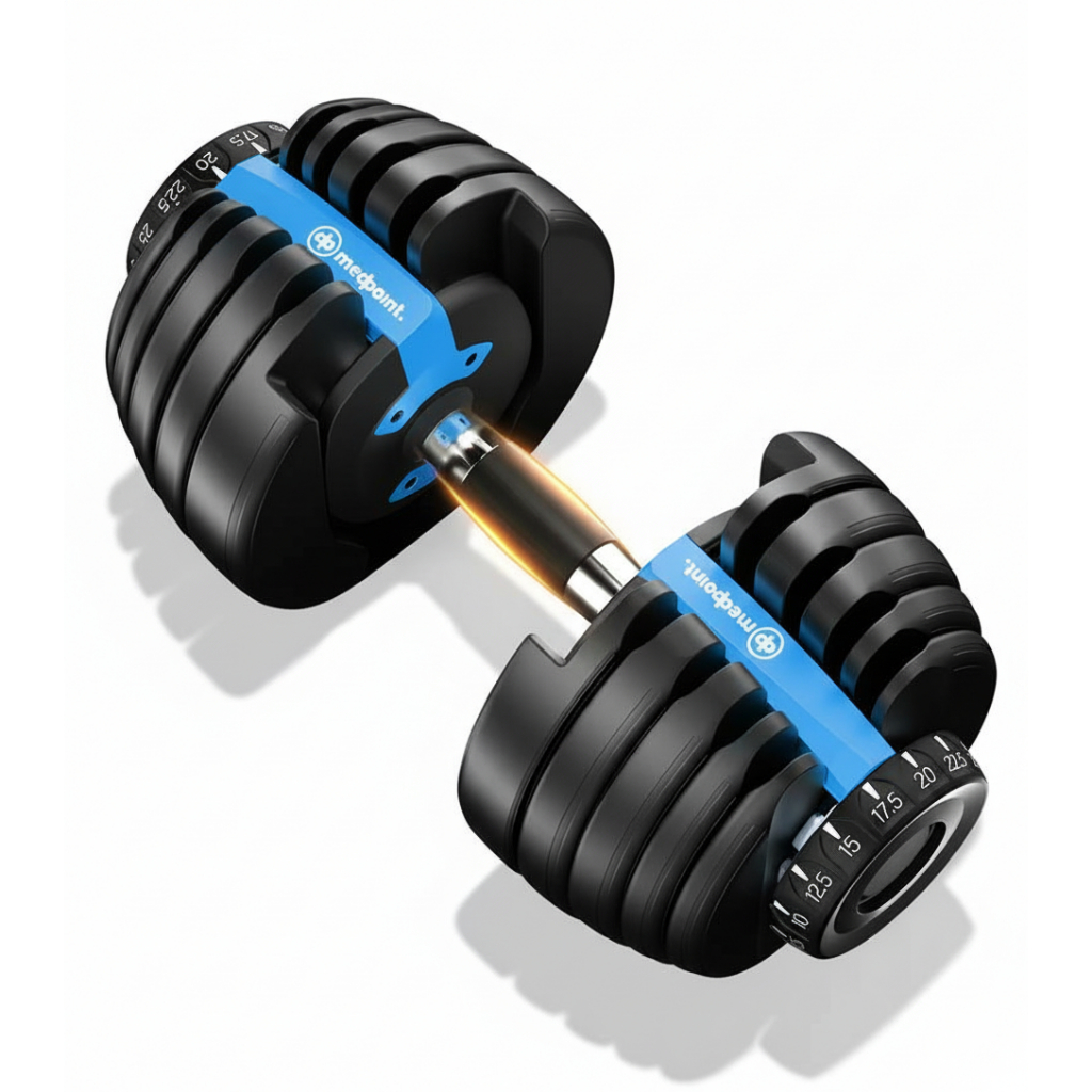 Halter Dumbbell MedPoint até 24kg Musculação Academia Gym Fitness Peso ...