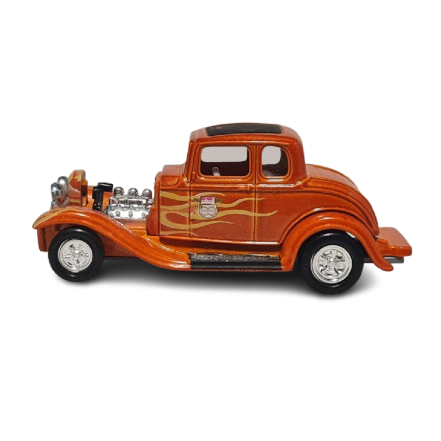 32 FORD COUPE HOT ROD PNEUS BORRACHA RACING CHAMPIONS 1:64 LOOSE