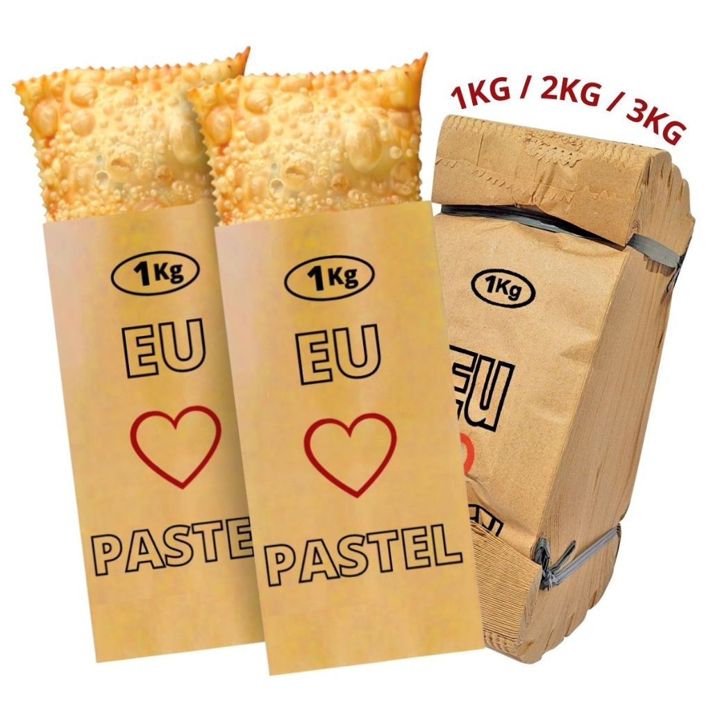 Saco Para Pastel Kraft Mix Pacote 500 Unidades | Shopee Brasil