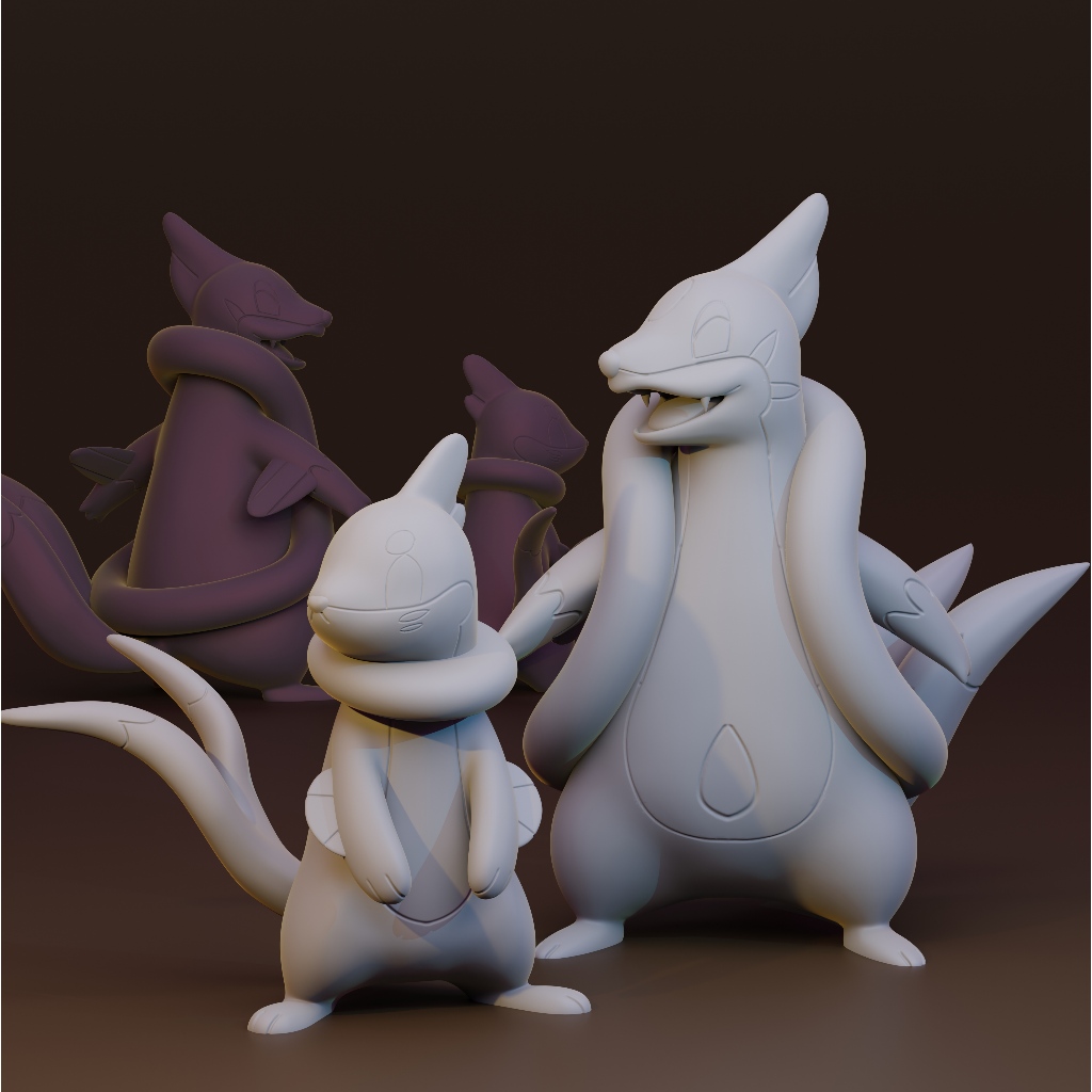 Pokemon Buizel e Floatzel - Impressão 3D em Resina | Shopee Brasil