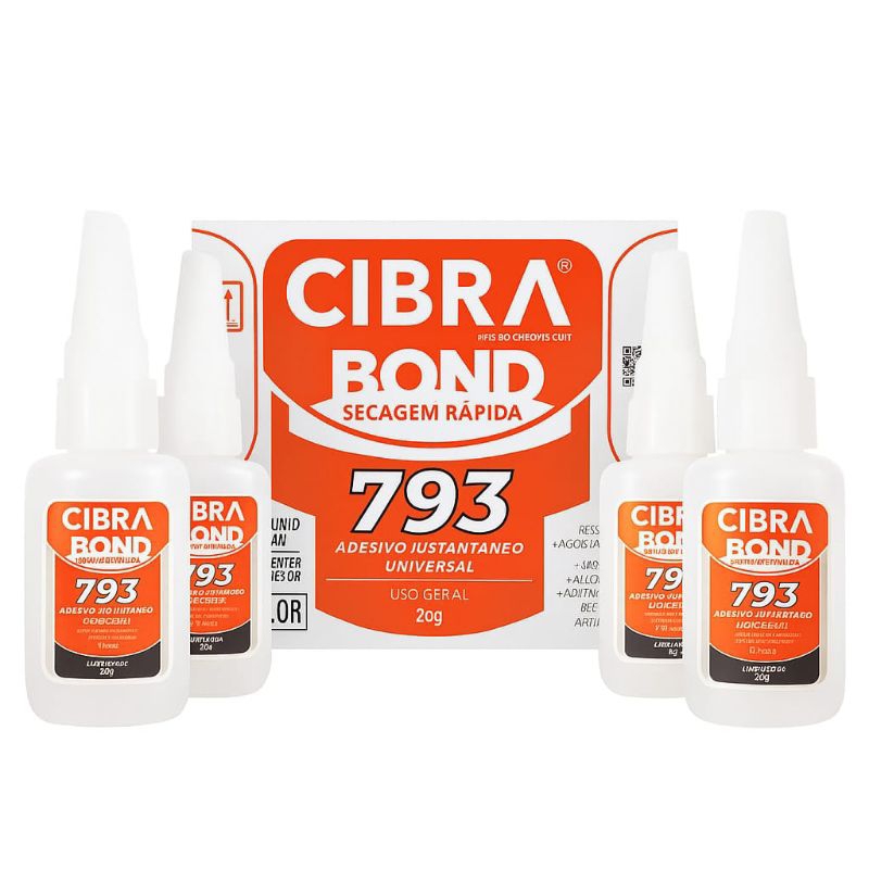Cola adesiva Instantânea Ultra Forte Cibra Bond 20gr – Secagem Rápida ...