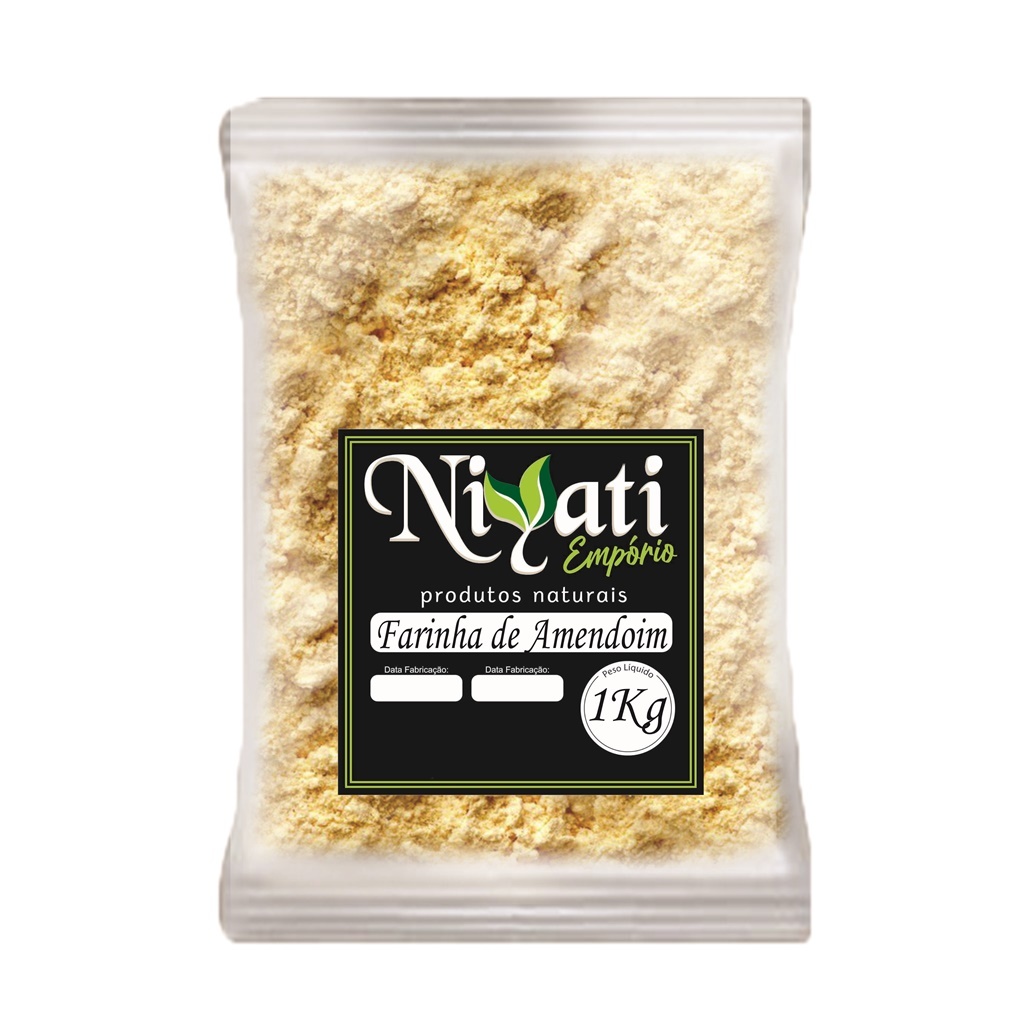 Farinha de Amendoim 1kg Fonte de Proteínas