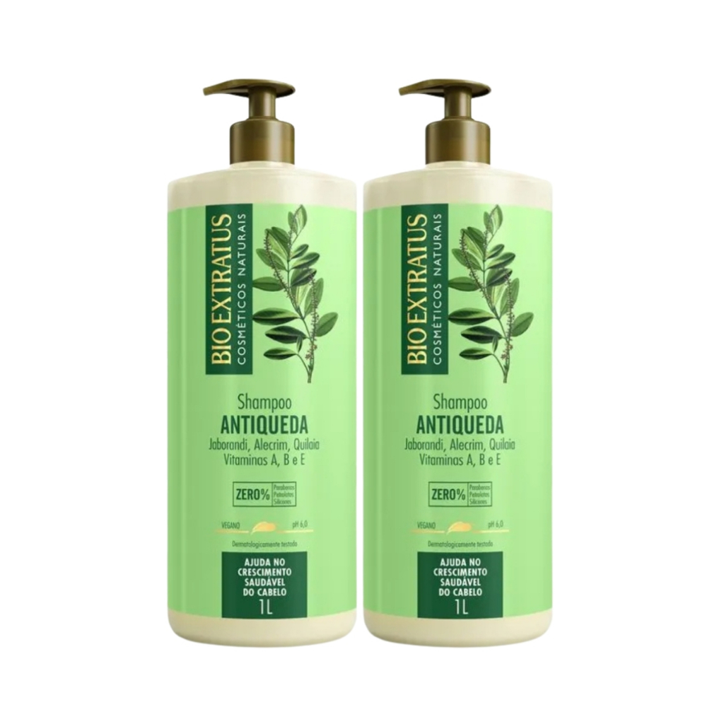 Bio Extratus Kit 2 Shampoo Antiqueda Jaborandi 1L | Shopee Brasil