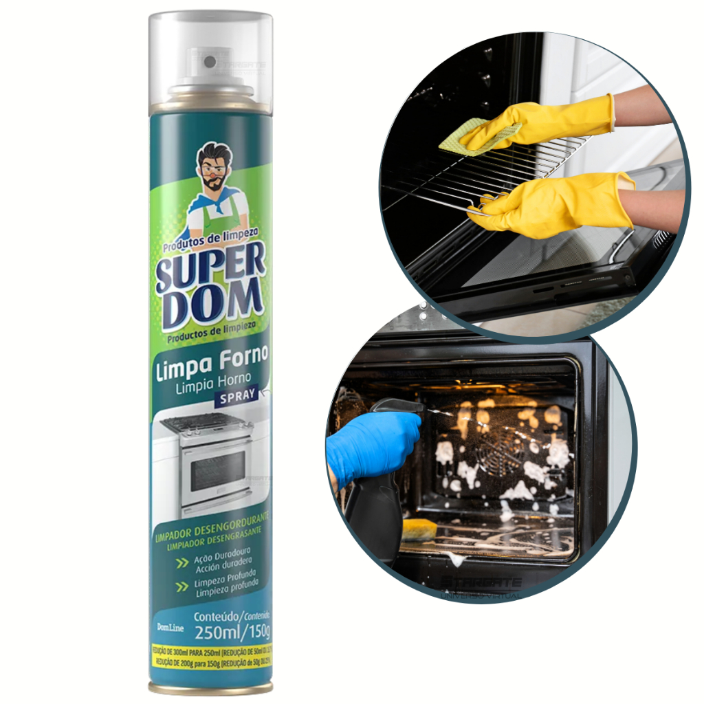 Limpa Forno Removedor De Gordura Forno Fogão Em Spray 250ml/150g ...