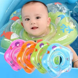 Boia Inflável De Pescoço Para Bebê Ajustável Com Alça Segurança Piscina 0 a 18 meses