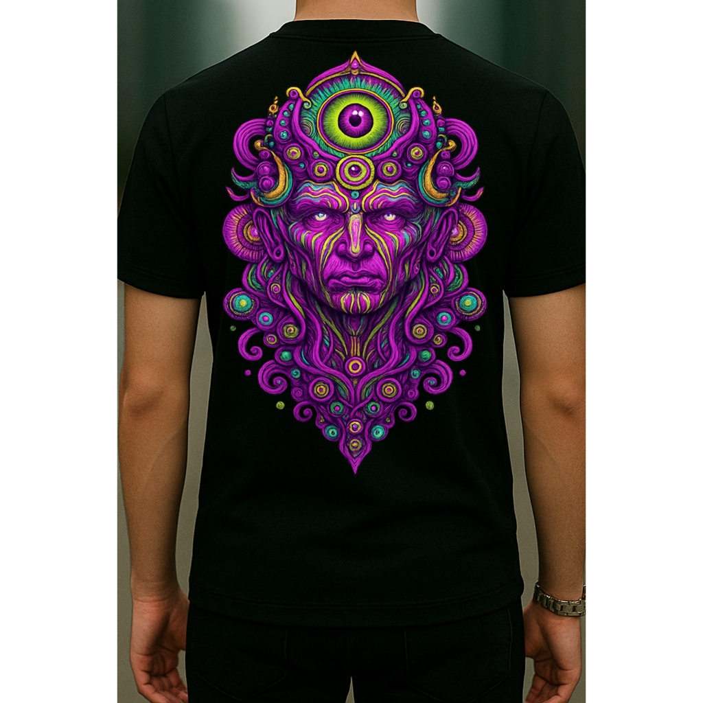Camisa Universo Psicodélico Espaço Místico Naves Galáxias