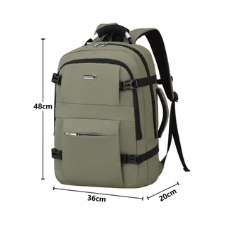 Mochila Couro PU Grande Executiva Para Notebook Cabo De Aco Trabalho Faculdade Reforçada Cabo De Aço Usb Fone