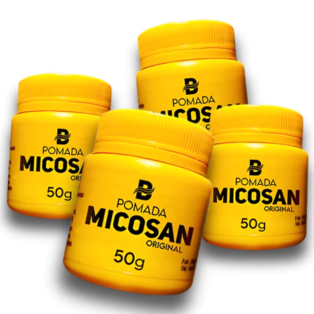 kit 4 Pomada Micosan Mikoziu 50g Original - Para Micoses e Clareador de Manchas