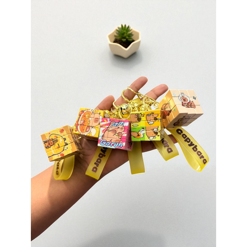 Chaveiro Cubo Magico de Capivara Fofa | Shopee Brasil