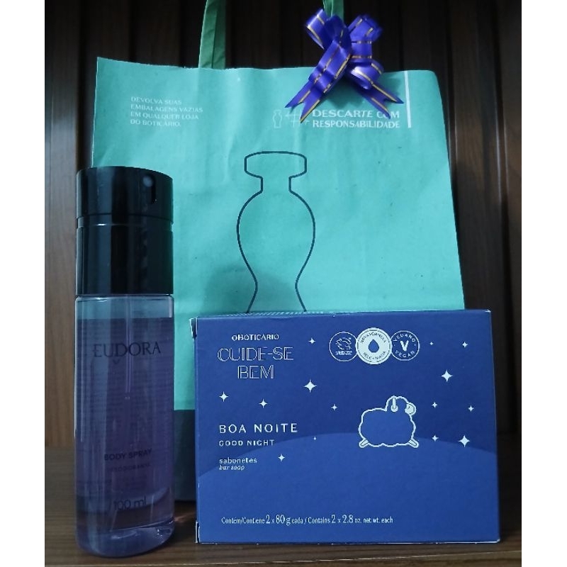 kit Combo 02 unds Body Splash Feminino Eudora Roxo 100ml Caixa de ...