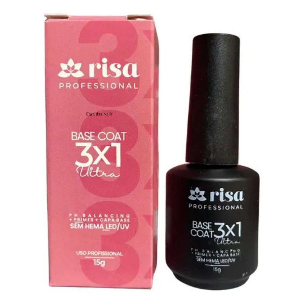 Base Coat 3x1 Ultra Risa - 15ml | Shopee Brasil