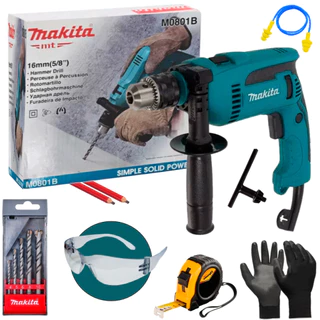Furadeira De Impacto 1/2 550w M0801b Makita C/ Kit Brocas em Oferta na Shopee