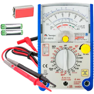 Multimetro Analogico Minipa Et-3021c Hfe Beep Bateria Catlll em Oferta na Shopee