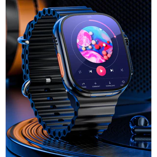 Smartwatch 5G+ B100 CALL 49MM Wifi SIM Chip Câmera 64GB/4GB RAM 3 Pulseiras Película e Case de Proteção
