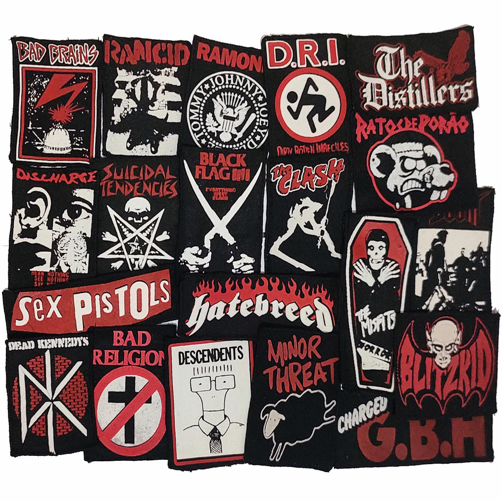 Patch em cores: Punk Rock, Hardcore e Crust - silk | Shopee Brasil