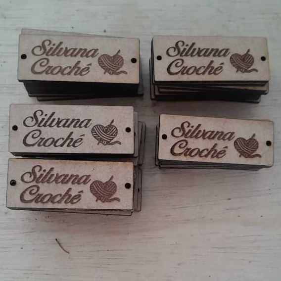 Kit Etiquetas Personalizadas Para Croche Artesanato Mdf 100un Tag ...