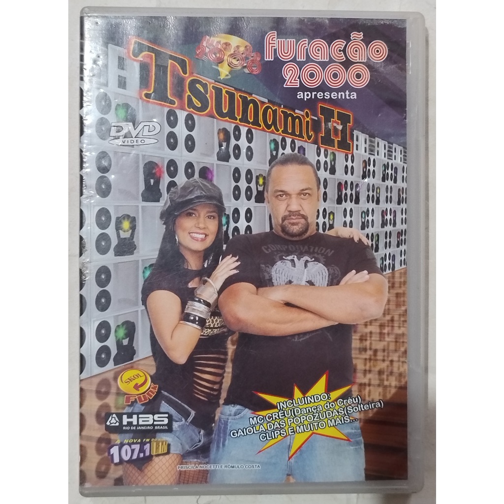 Dvd Furacão 2000 Tsunami II 2 Gaiola das Popozudas Mc Creu